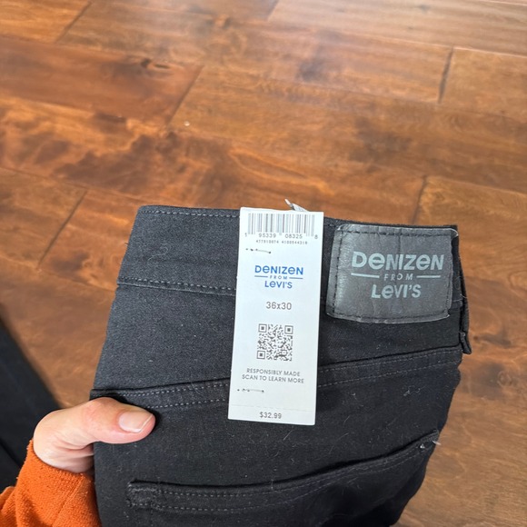 DENIZEN from Levi's Athletic Fit Black Jeans Mens 36x30 New Basic - Picture 3 of 4